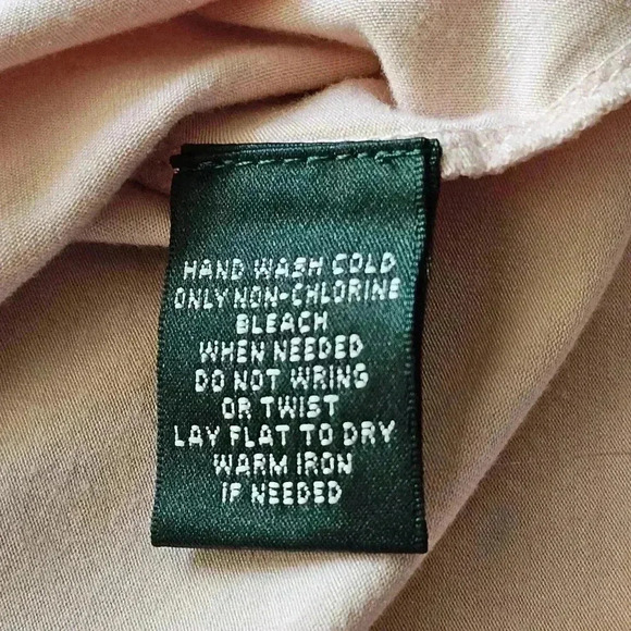 Ralph Lauren LRL Pullover Ruffled Scoop neck Blush Pink LS SHIRT Medium EUC - Picture 7 of 7